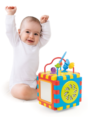 DOLU - Cube et puzzle d'activités 2 en 1