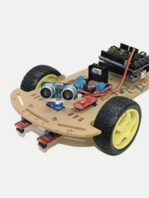 Kit robot voiture 2 roues 2WD suiveur de ligne & détecteur d'obstacle