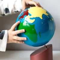 Globe des parties du monde