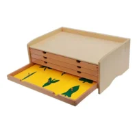 Cabinet de botanique (meuble de feuilles en bois)