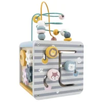 Boîte d'activité en bois 5 en 1