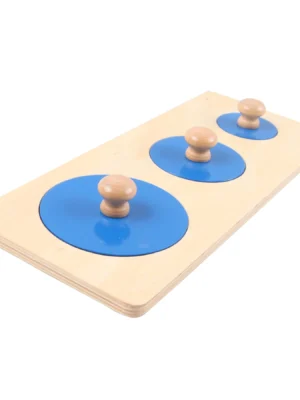 Puzzle 3 cercles bleus (3 dimensions)