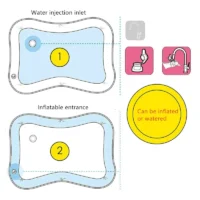 Tapis d'eau bébé gonflable