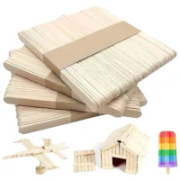 Bâtonnets en bois - Lot de 100pcs