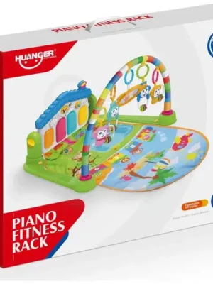 Huanger – Tapis Piano d’éveil musical Lumineux 3en 1 – VERT HE0606